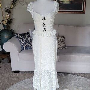 LaitCollection Lace Midi Dress Size L